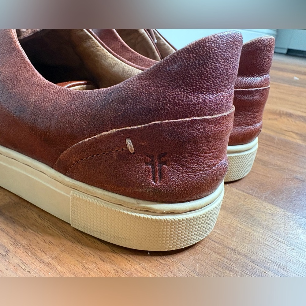 Frye Ivy Low Lace Leather Sneakers - Picture 3 of 11